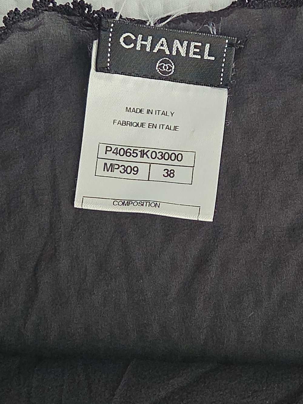 CHANEL Black Silk Lace-Trim Slip Shear Dress - Picture 2 of 7